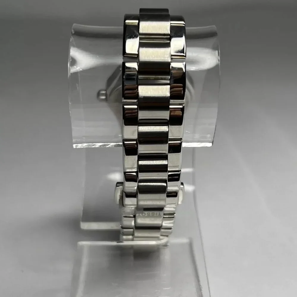 Tissot Glam Steel Watch Mother of Pearl Diamond 28mm Accents T043.010.61.111.00